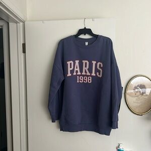 Purple Paris sweatshirt